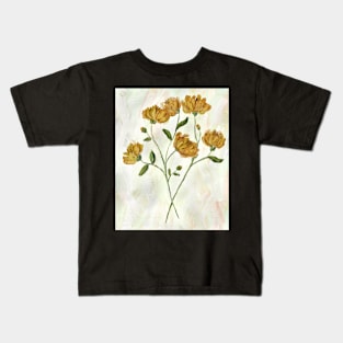 Yellow flowers with buds Kids T-Shirt